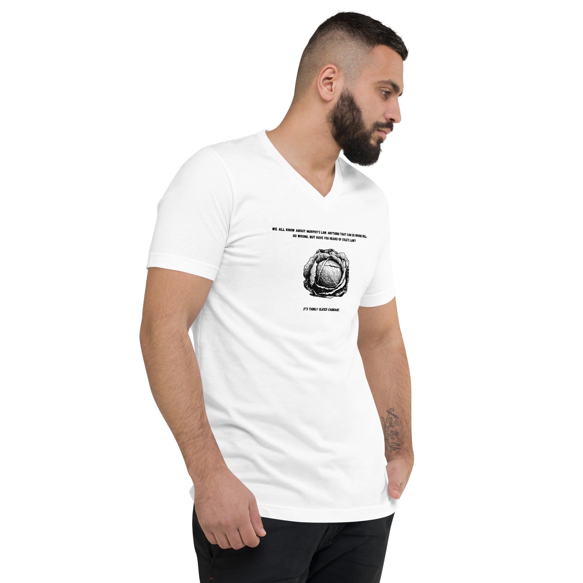 Men V-Neck Coles Law T-Shirt - Whos Your Dad Tee