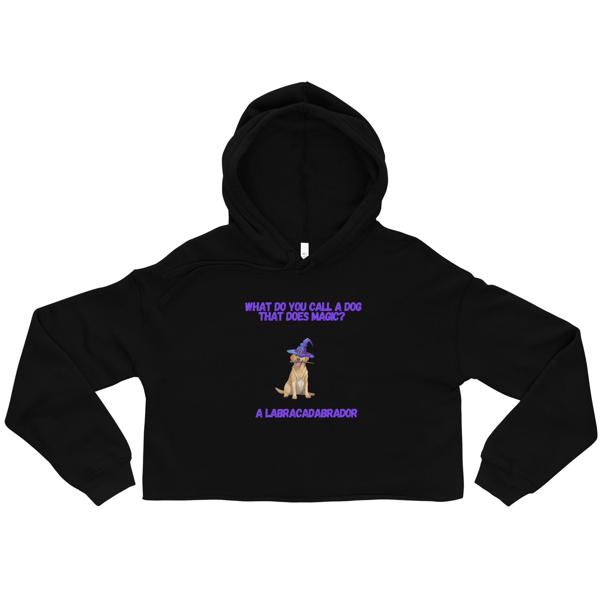 Magic Dog Crop Hoodie - Whos Your Dad Tee